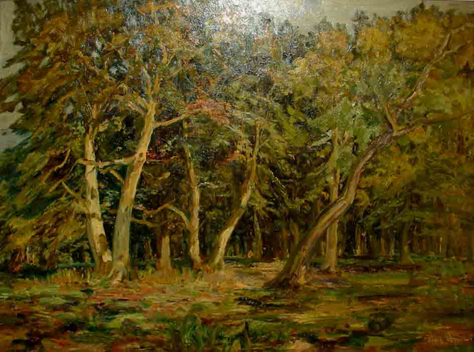 August Dencker (1882 1942) FOREST CLEARING  